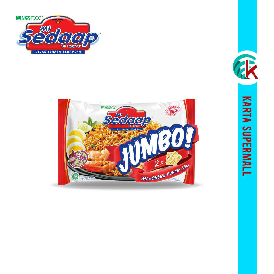 Mi Sedaap Goreng Asli Jumbo 139g X 4 Packs Karta Supermall