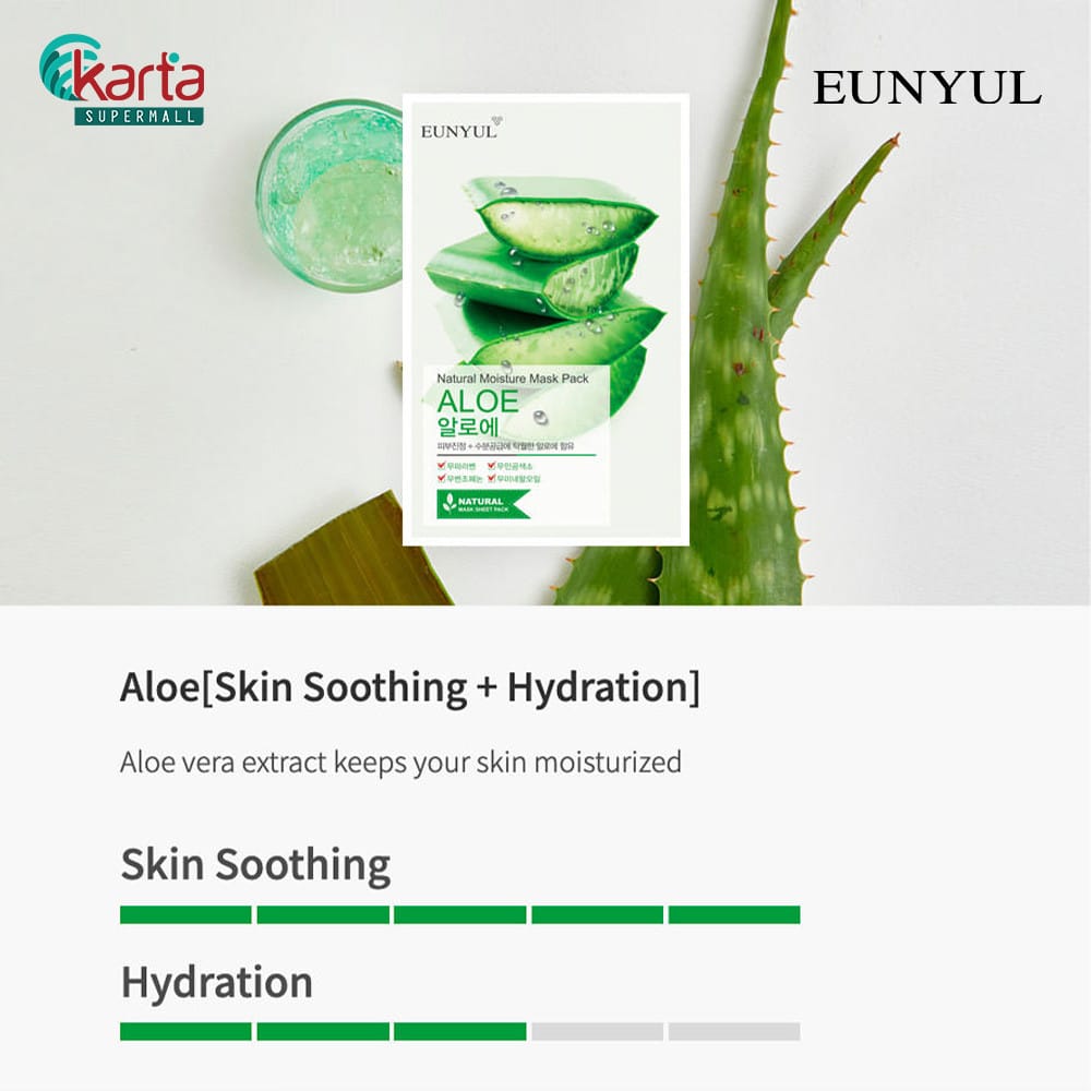 EUNYUL Natural Moisture Mask Pack 22ml- Aloe - Karta Supermall