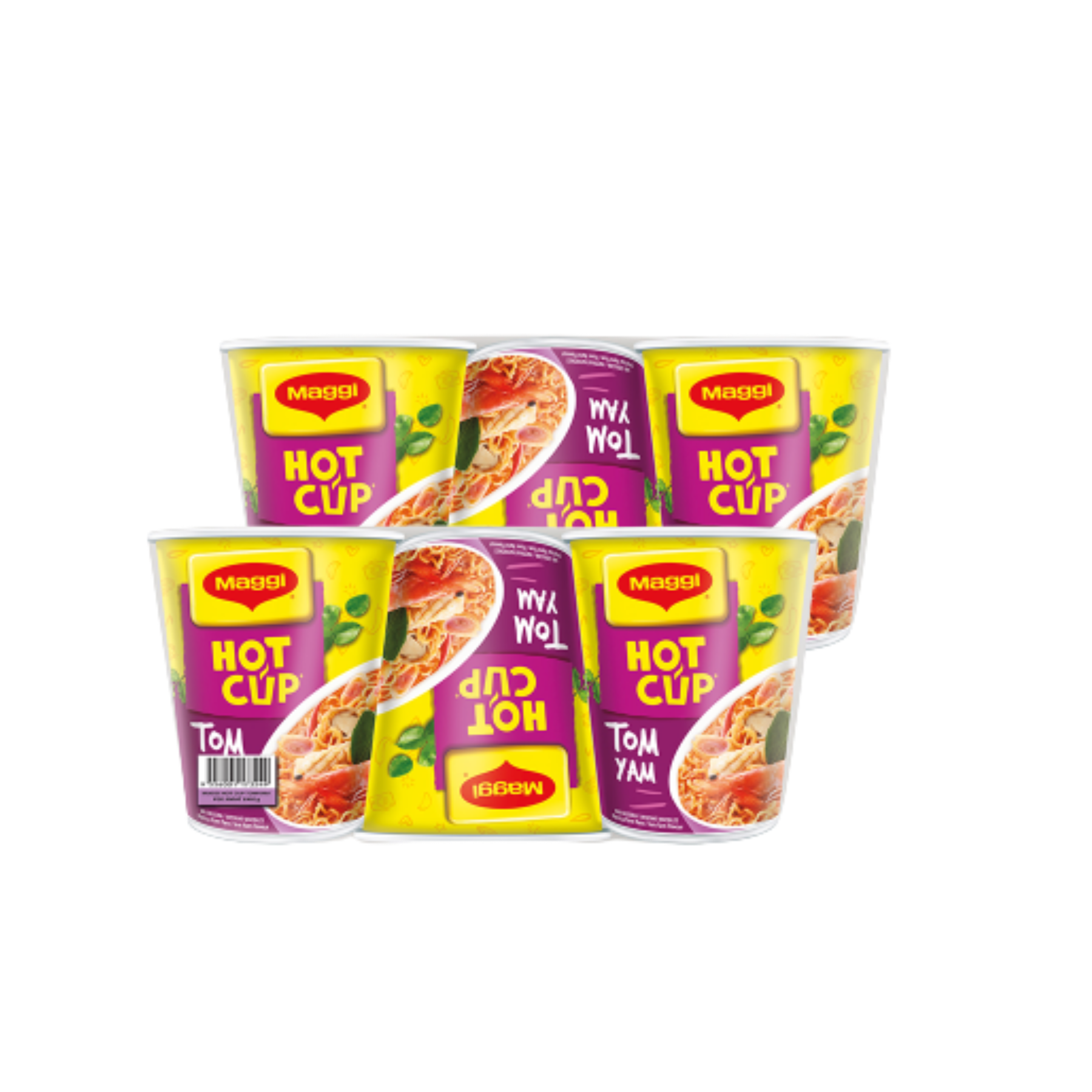 Maggi Hot Cup Tom Yam 61g X 6 Units Karta Supermall