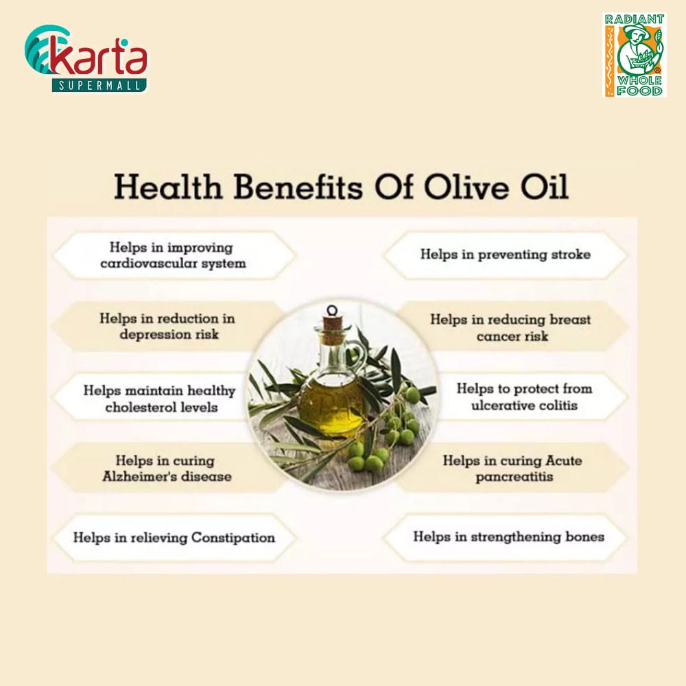 Radiant NonGMO Extra Virgin Olive Oil (ColdPress) 500ml Bottle