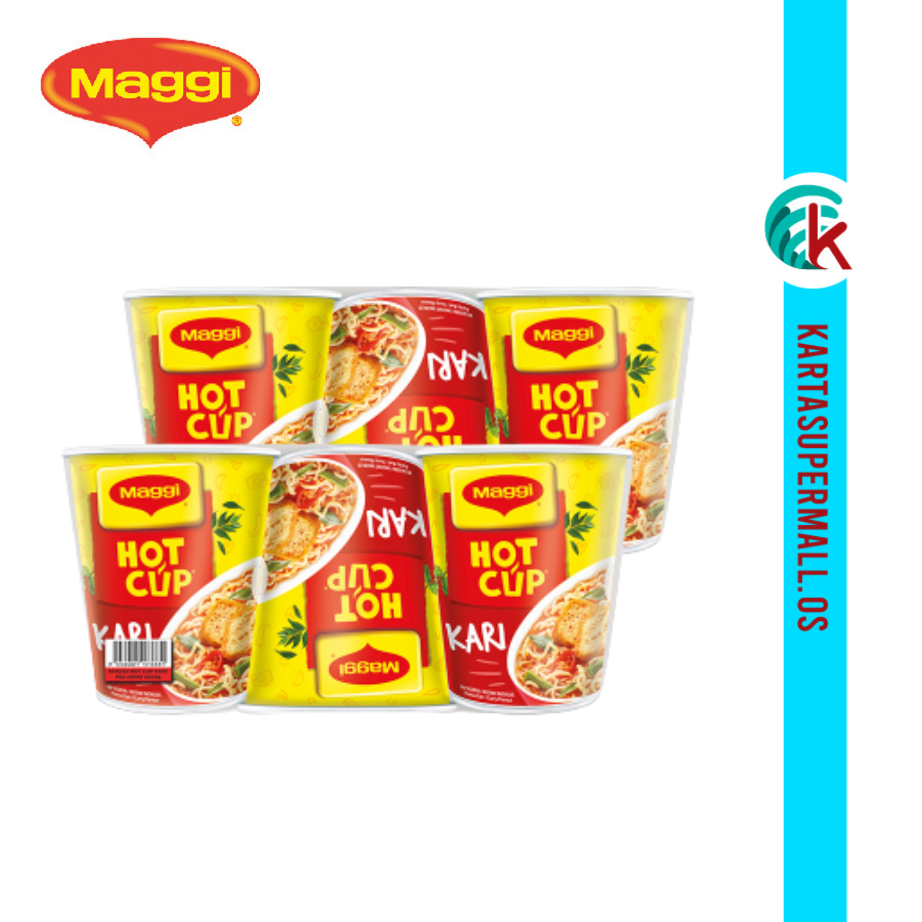 MAGGI Hot Cup Curry 59g x 6 units (Clearance sale : EXP MAY 2024