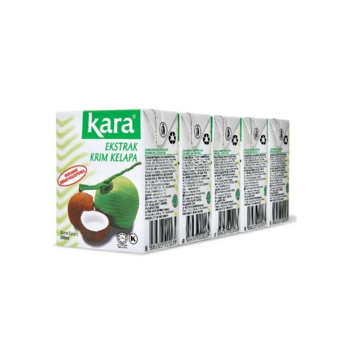 KARA Coconut Cream 200ml x 5