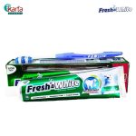 Fresh & White Toothpaste 160g (Fresh Cool Mint)  + Toothbrush Pack
