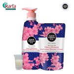 Good Virtues Co.  Micellar Cherry Blossom Perfumed Shower Cream Refill Pack 550ml