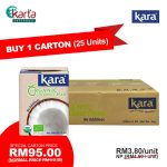 KARA Organic Coconut Cream 25 x 200ml (1X CARTON)