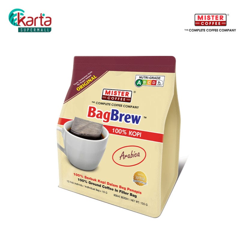 Mister Coffee BagBrew 100% Arabica Coffee (15 sachets x 10g)
