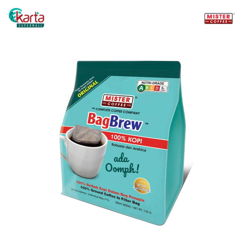 Mister Coffee BagBrew 100% Arabica Coffee (15 sachets x 10g)