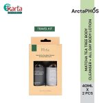 ArctaPHOS Matcha Tea Tree Body Cleanser & All Day Body Lotion Travel Set (40ml x 2pcs)