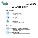 ArctaPHOS Matcha Tea Tree Body Cleanser & All Day Body Lotion Travel Set (40ml x 2pcs)