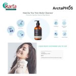 ArctaPHOS Matcha Tea Tree Body Cleanser & All Day Body Lotion Travel Set (40ml x 2pcs)