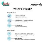 ArctaPHOS Lemon Grape Fruit Body Cleanser & All Day Body Lotion Travel Set (40ml x 2pcs)