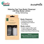 ArctaPHOS Matcha Tea Tree Body Cleanser & All Day Body Lotion Travel Set (40ml x 2pcs)