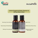 ArctaPHOS Lemon Grape Fruit Body Cleanser & All Day Body Lotion Travel Set (40ml x 2pcs)