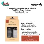ArctaPHOS Orange Bergamot Body Cleanser & All Day Body Lotion Travel Set (40ml x 2pcs)