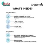 ArctaPHOS Orange Bergamot Body Cleanser & All Day Body Lotion Travel Set (40ml x 2pcs)