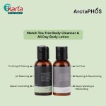 ArctaPHOS Matcha Tea Tree Body Cleanser & All Day Body Lotion Travel Set (40ml x 2pcs)