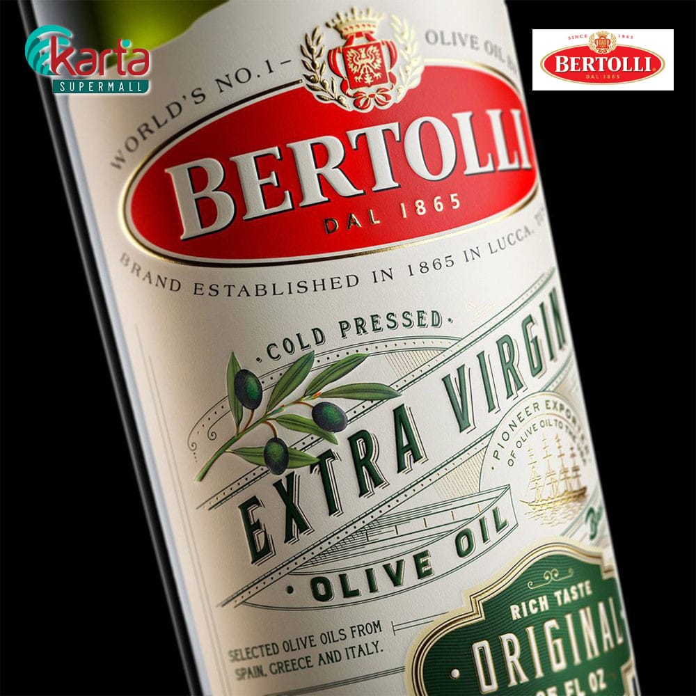 Botella Aceite Bertoli 500 ml con tapón irrellenable (Pack 108