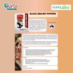 Earth Organic Black Sesame Powder 500g (From Australia)