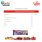 Sante Crunchy Bar Plum With Vanilla Coating (5s x 40g) Pack