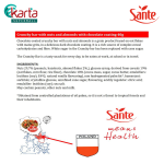 Sante Crunchy Bar Nut & Almond With Chocolate Coating (5s x 40g) Pack