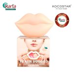 KOCOSTAR PEACH LIP DUODUO 2 in 1 (Lip Scrub + Lip Oil in Cream) for Dry Lips