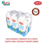 Karta 100% Coconut Water 6's x 330ml