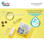 KOCOSTAR Yellow Cream Patch Blemish Relief Set (20ml Essence + cotton swabs 50ea)