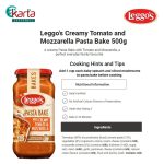 Leggo's Pasta Bake Creamy Tomato & Mozzarella 500g