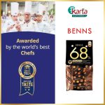 BENNS 68% Roasted Hazelnut Vegan Dark Chocolate 200g