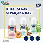 Safi Hijabista Bodycare Antibacterial Deodorant Roll-On - Healthy White (50ml)