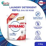DYNAMO Laundry Detergent Liquid Eau de Rose 2.5kg (Refill Pack)