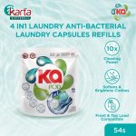 KA 4-in-1 Anti-bacterial Laundry Detergent Capsule Refill Pack (16g x 54pcs)