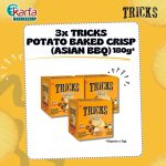 TRICKS Potato Baked Crisps (Asian BBQ) X 3 Boxes Combo (3 Boxes x 15g x 12 packs)  (Clearance Sales – EXP: MAR 2026)