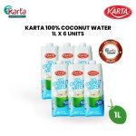 Karta 100% Coconut Water 1L x 6 Units