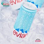 Evian Sparkling Can Natural Mineral Water (330ml) (Clearance Sales – EXP: APR 2026)