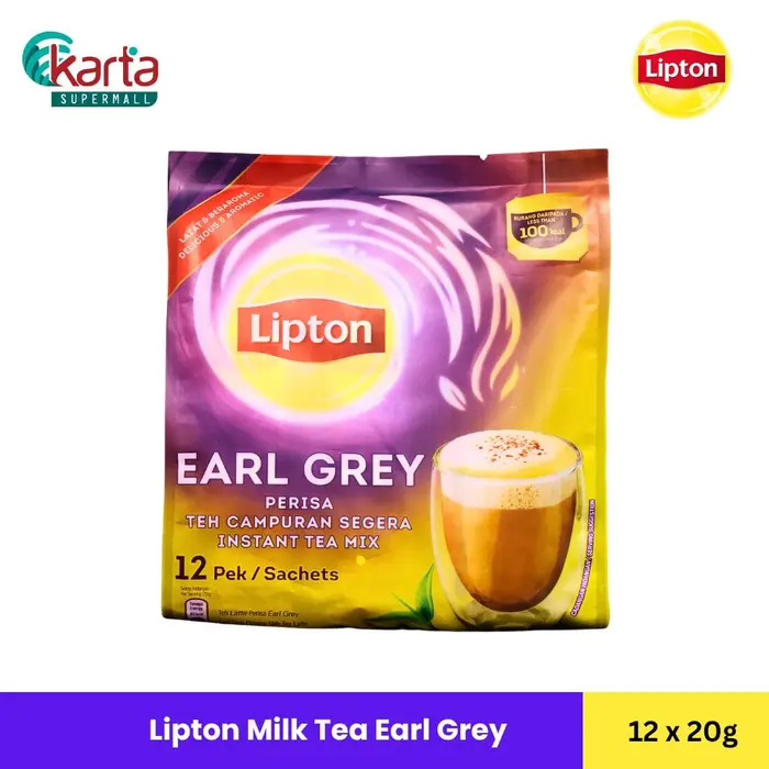Lipton Earl Grey Flavour Milk Tea Latte (12 x 20g) - Karta Supermall