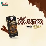 Deka Jumbo Dark Chocolate 14g x 10pcs (Bundle of 2 Packs)