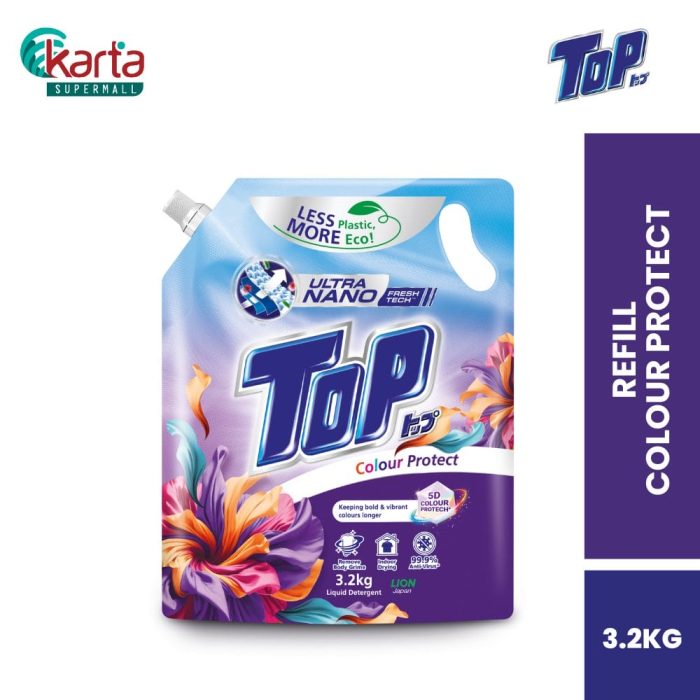TOP Laundry Liquid Detergent Refill (Colour Protect) 3.2kg