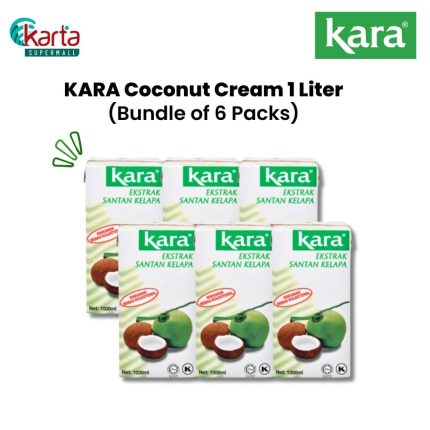 KARA Coconut Cream Santan 1Liter x 6 Units Bundle