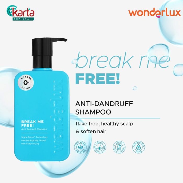 WONDERLUX Anti-Dandruff Shampoo 250ml (Break Me Free!)