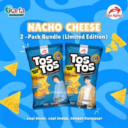 TOSTOS Tortilla Chips Nacho Cheese 145g BoyNextDoor 2-pack Bundle (Limited Edition)
