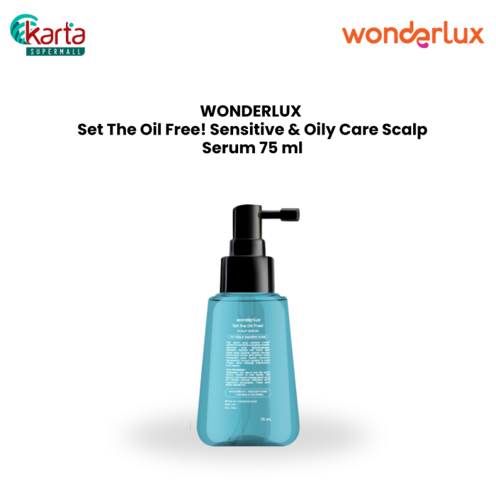 WONDERLUX Sensitive & Oily Care Scalp Serum 75ml (Set The Oil Free!)