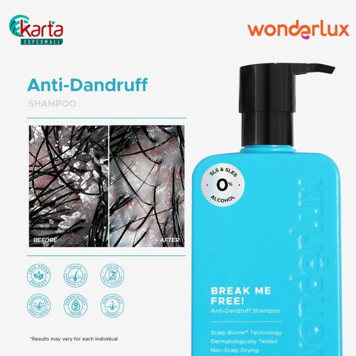 WONDERLUX Anti-Dandruff Shampoo 250ml (Break Me Free!)
