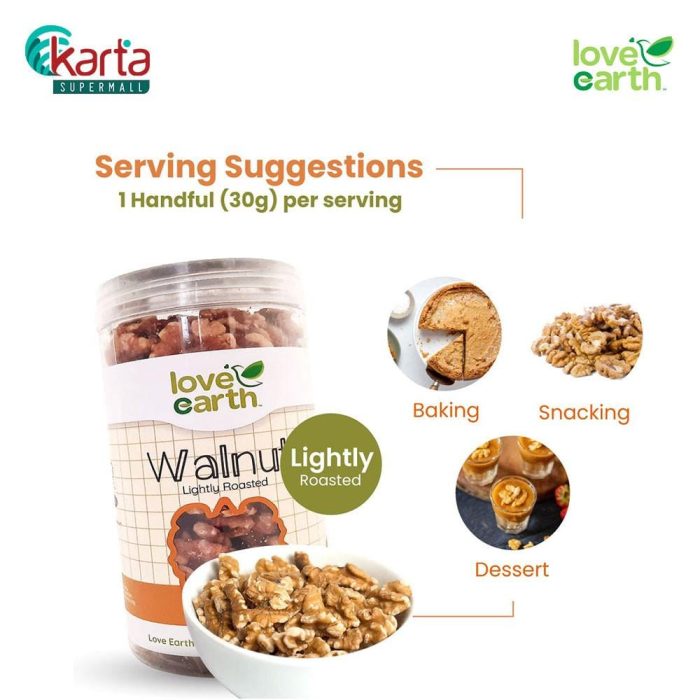 Love Earth Lightly Roasted Walnut 230g 2-pc Bundle (Clearance Sale : EXP APR 2026)