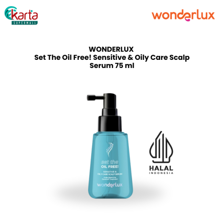 WONDERLUX Sensitive & Oily Care Scalp Serum 75ml (Set The Oil Free!)