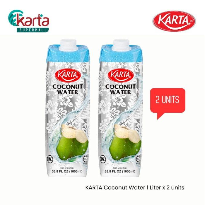 KARTA Coconut Water 1 Liter x 2 units