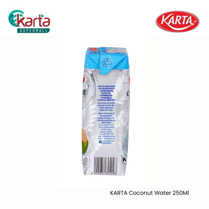 Karta Coconut Water 6's x 4 x 250Ml (1 Carton)