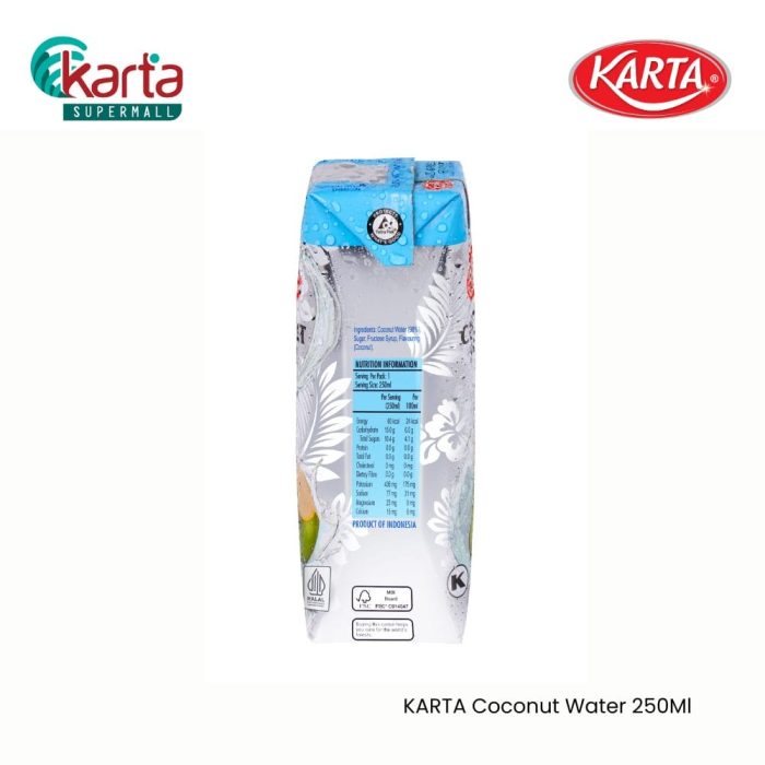 Karta Coconut Water 6's x 4 x 250Ml (1 Carton)