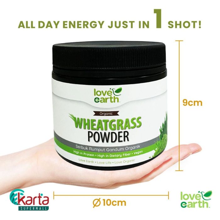 Love Earth Organic Wheatgrass Powder 185g 2-pc Bundle (Clearance Sale : EXP APR 2026)