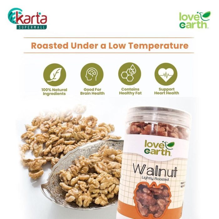 Love Earth Lightly Roasted Walnut 230g 2-pc Bundle (Clearance Sale : EXP APR 2026)
